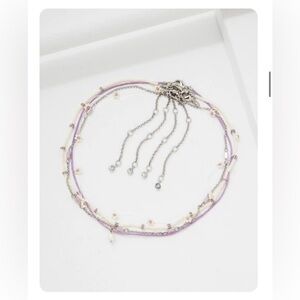 American Eagle Outfitters Pearl and Silver necklaces